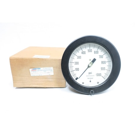 Ametek 4-1/2IN 1/2IN 0-1000PSI NPT PRESSURE GAUGE 1903